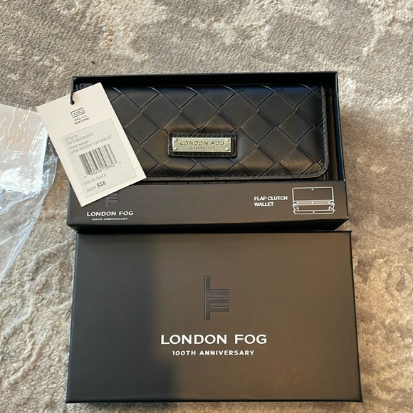 NWT London Fog 100th Anniversary Flap Clutch Wallet in box - Picture 1 of 3